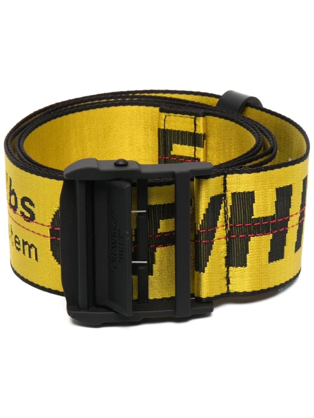 OFF-WHITE OFF-WHITE MAN YELLOW AND BLACK INDUSTRIAL BELT,OMTR011S21FAB001 1810
