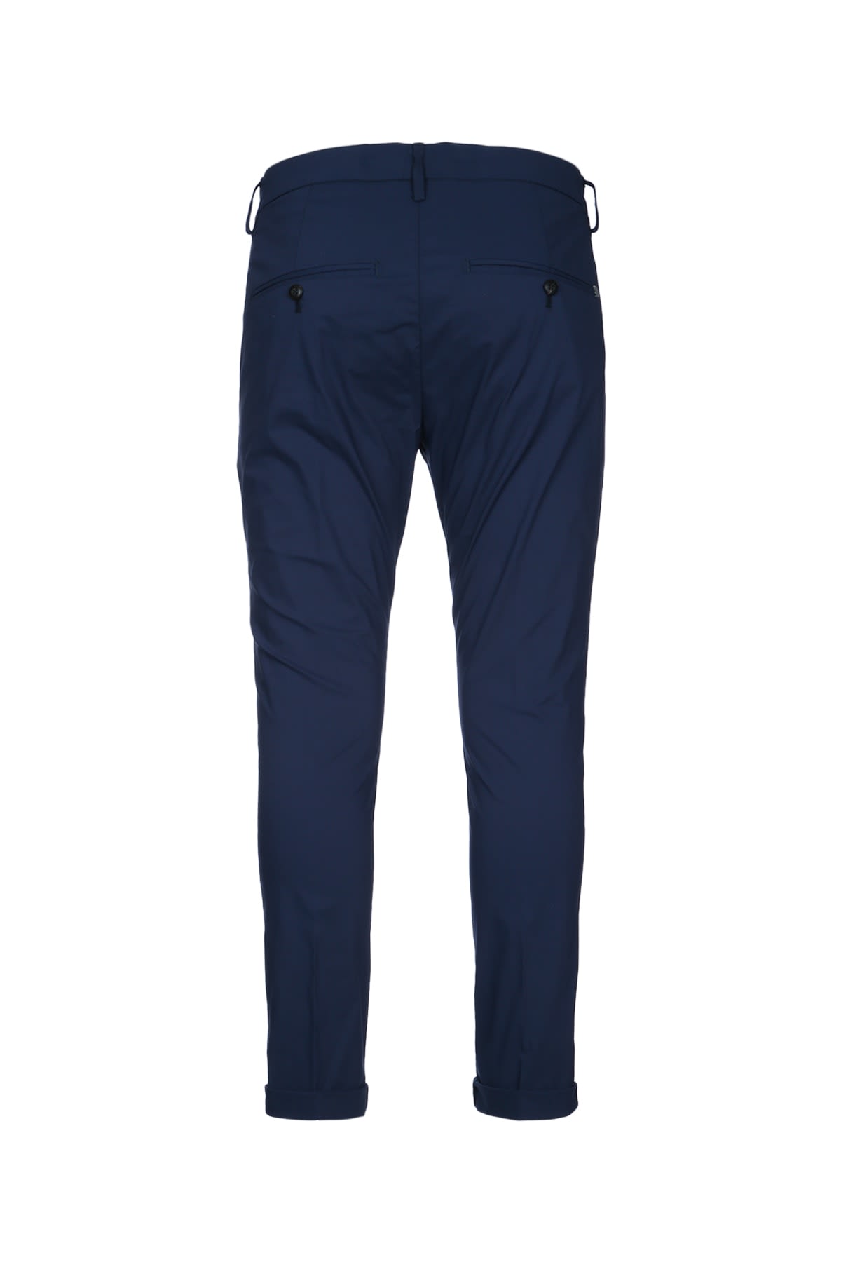 Dondup Gaubert Trousers Cuffed Hem In Blue