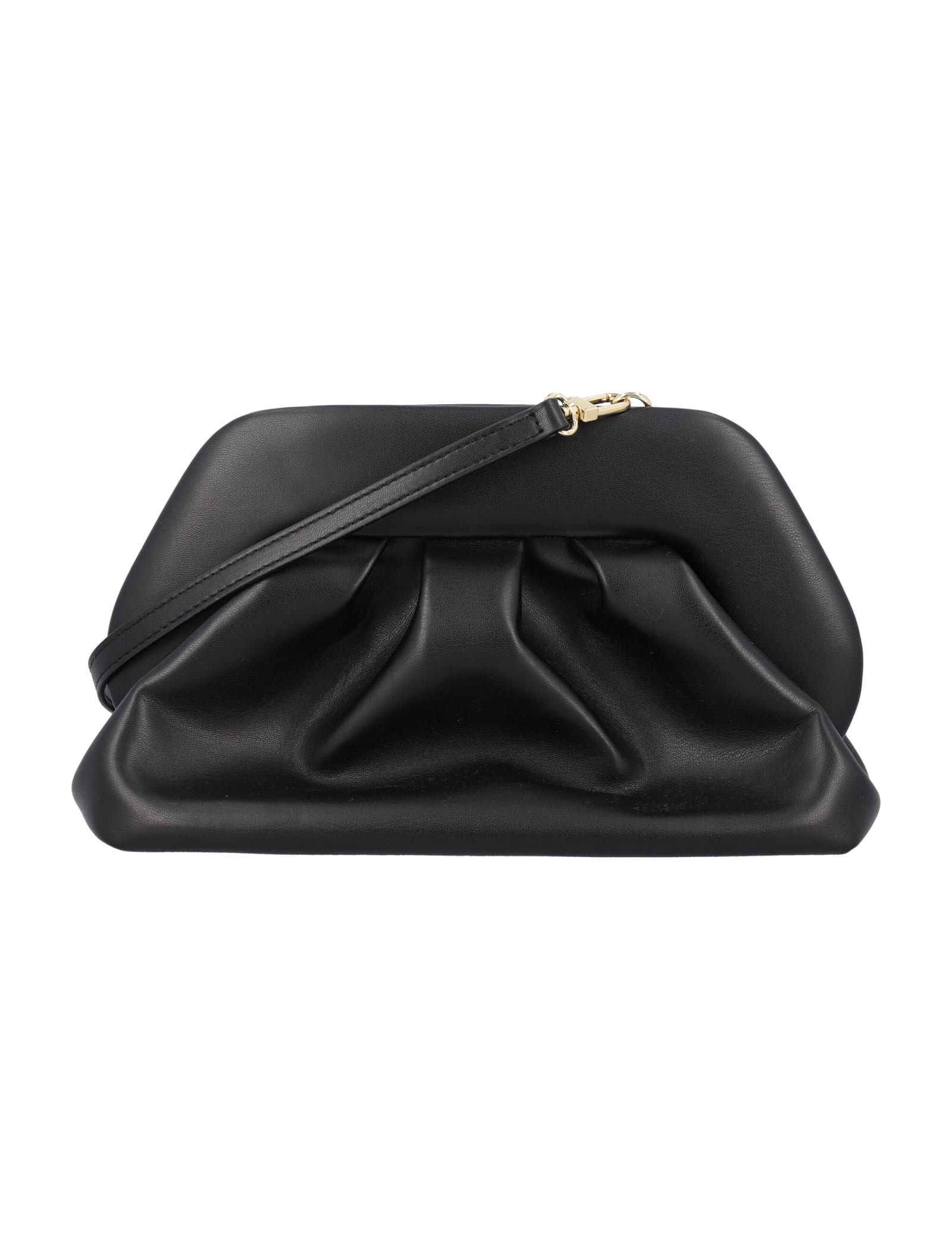 Shop Themoirè Tia Clutch In Black