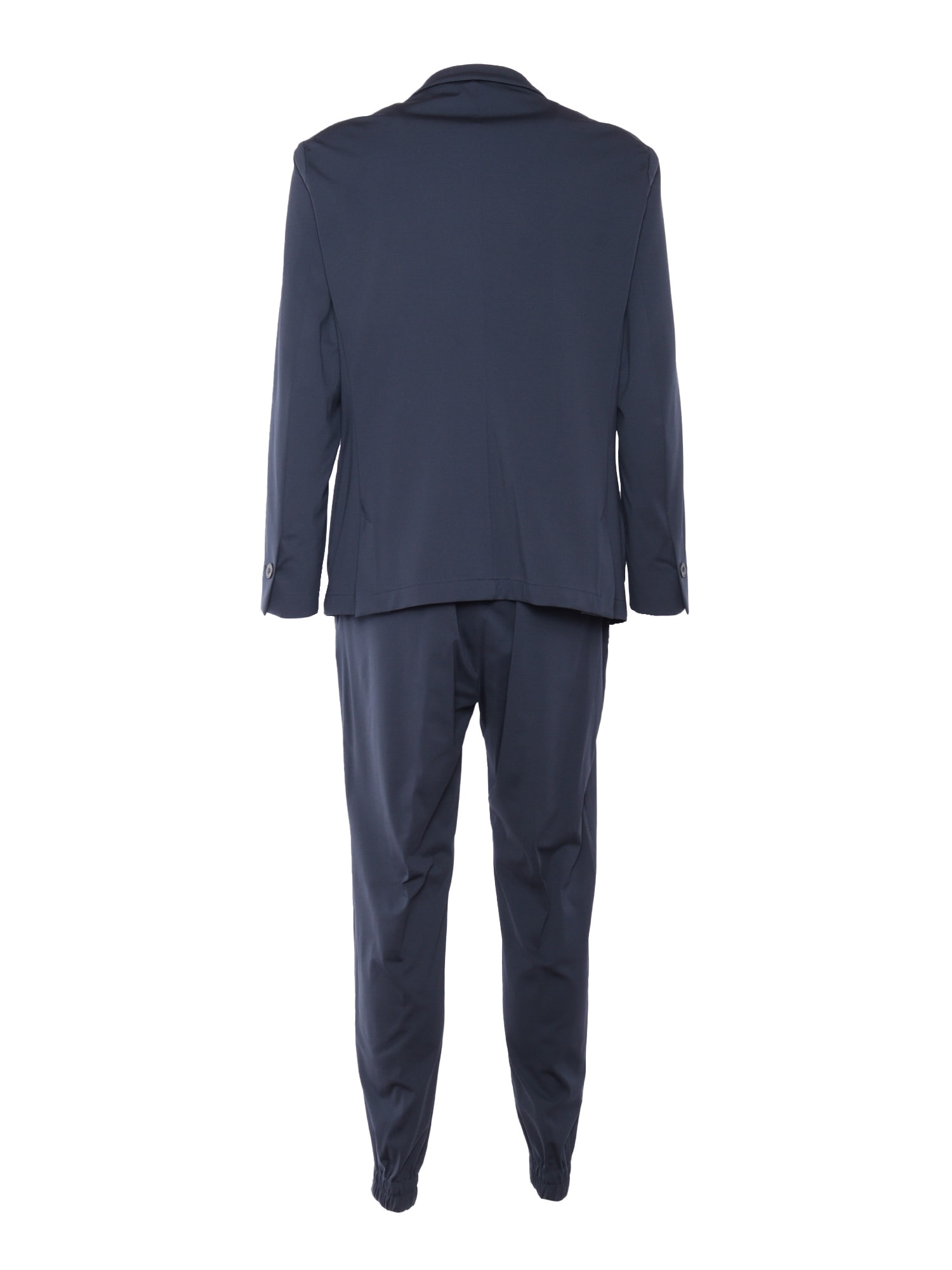Tombolini Tailored Running Suit With Single Button Closure In Blue