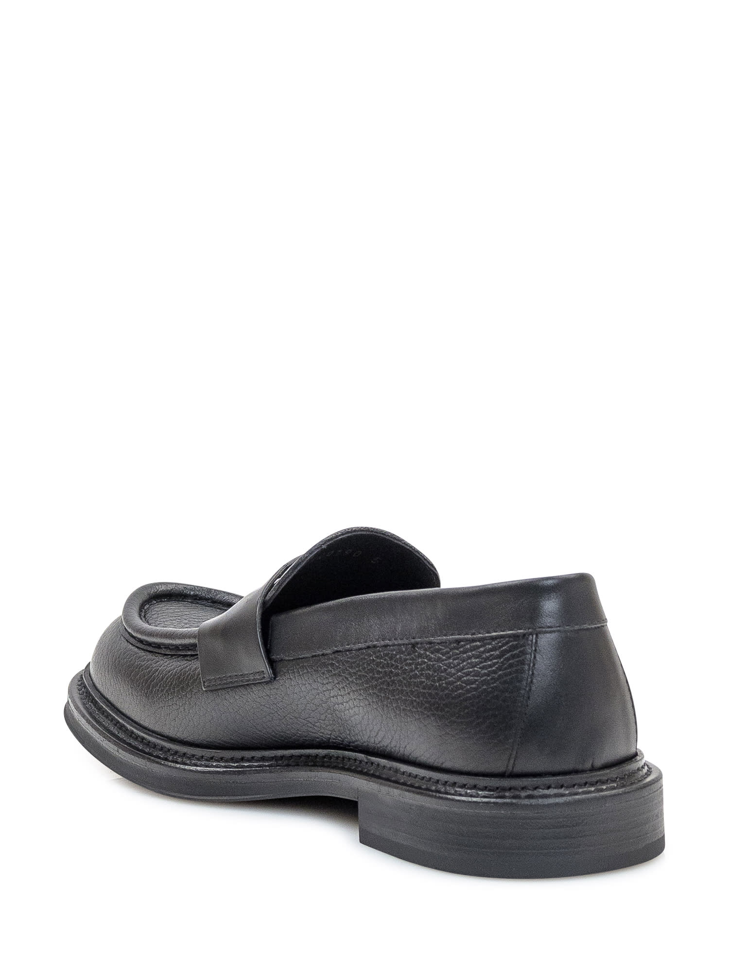 Shop Emporio Armani Loafer In Nero+nero