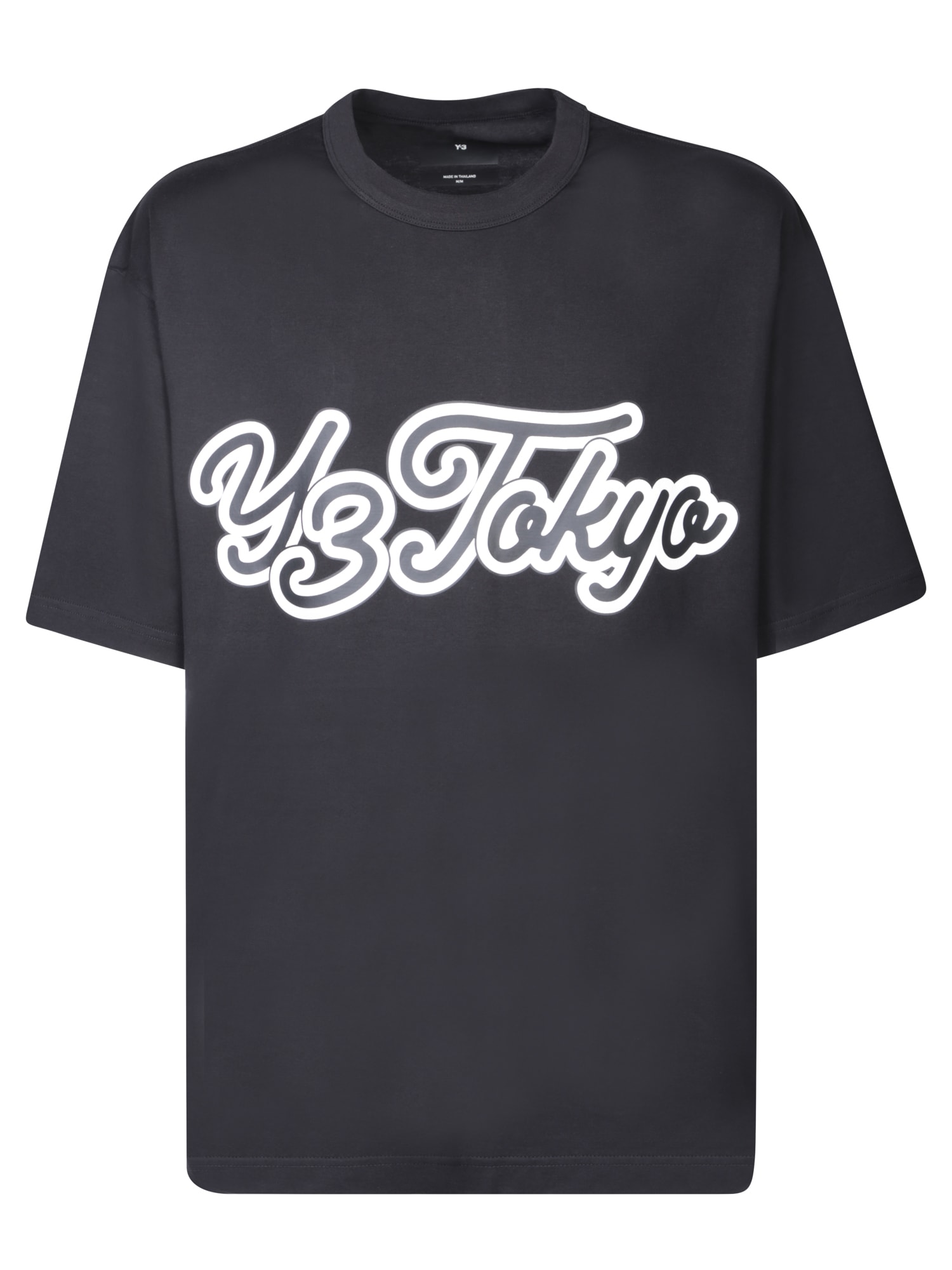 Shop Y-3 Frontal Logo Black T-shirt