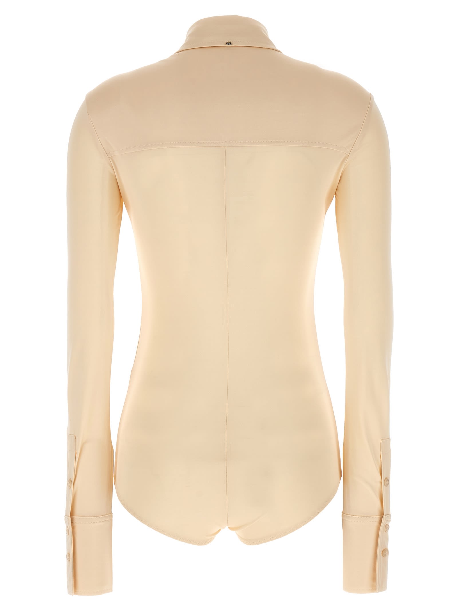 Sportmax Woman Bodysuit Ivory Size L Viscose In Beige