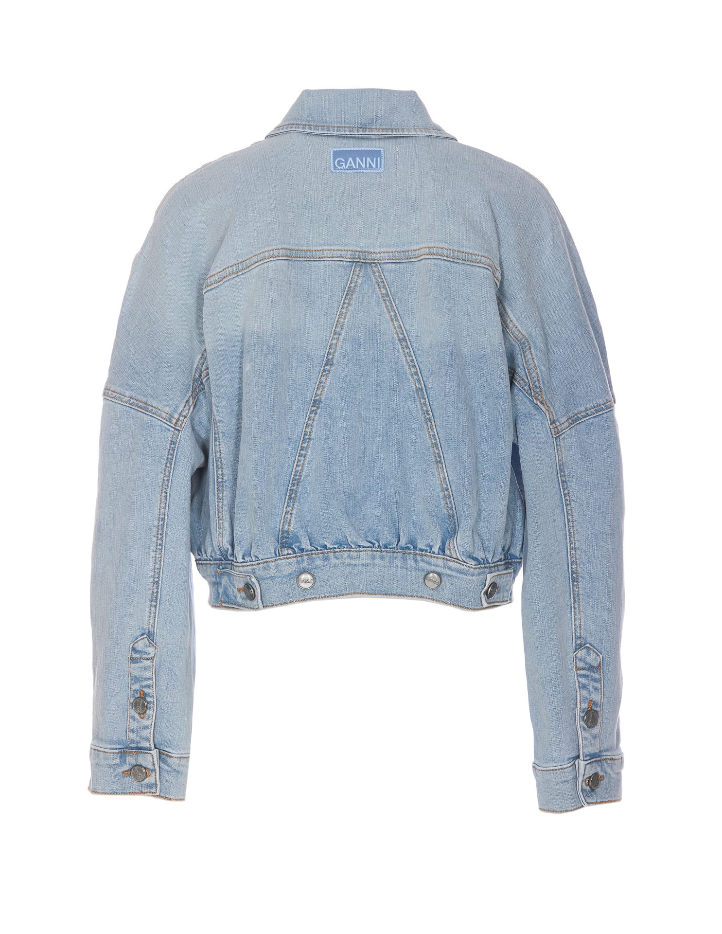 Shop Ganni Denim Bomber