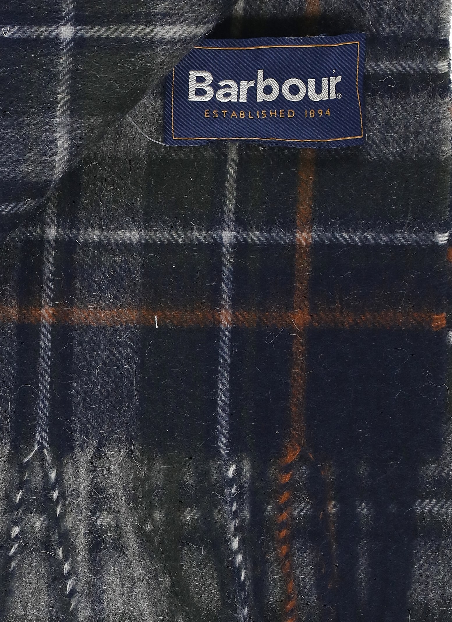Barbour New Check Tartan Scarf In Multi