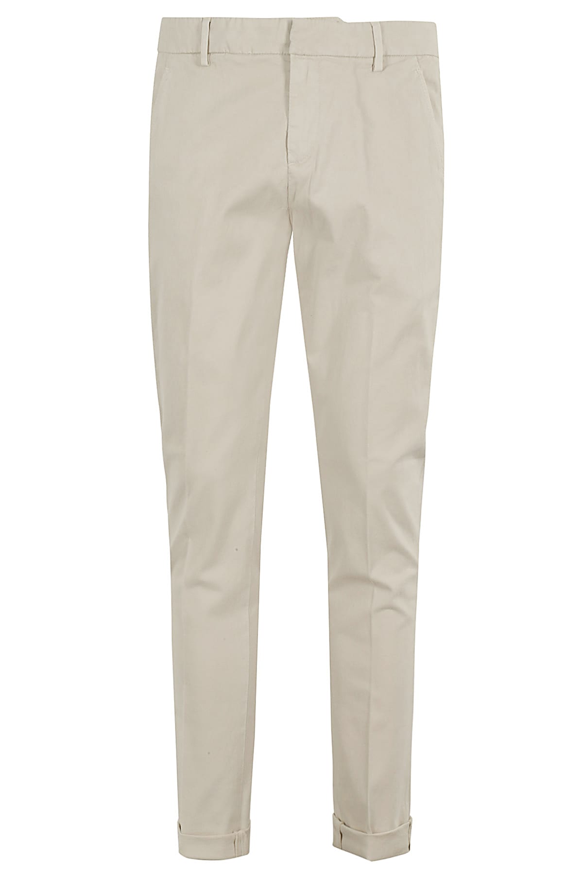 Shop Dondup Pantalone Gaubert Gabardina In Burro