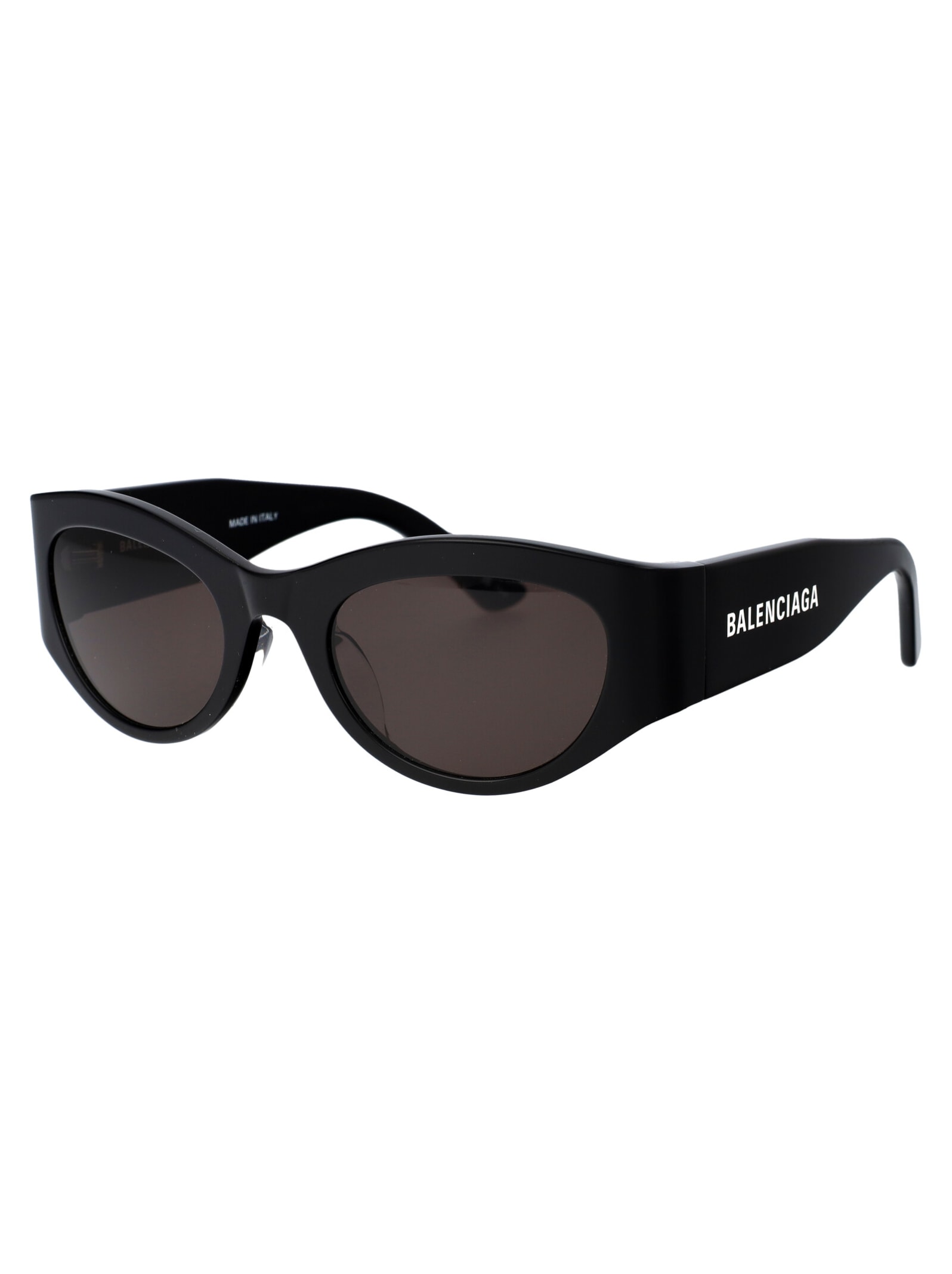 Shop Balenciaga Bb0330sk Sunglasses In 001 Black Black Grey