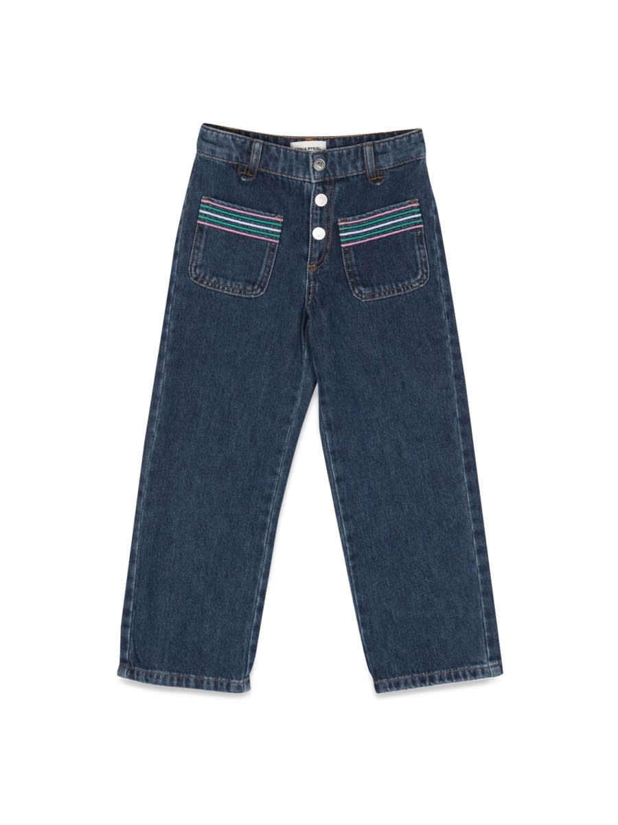 Shop Sonia Rykiel Jeans With Pockets In Denim