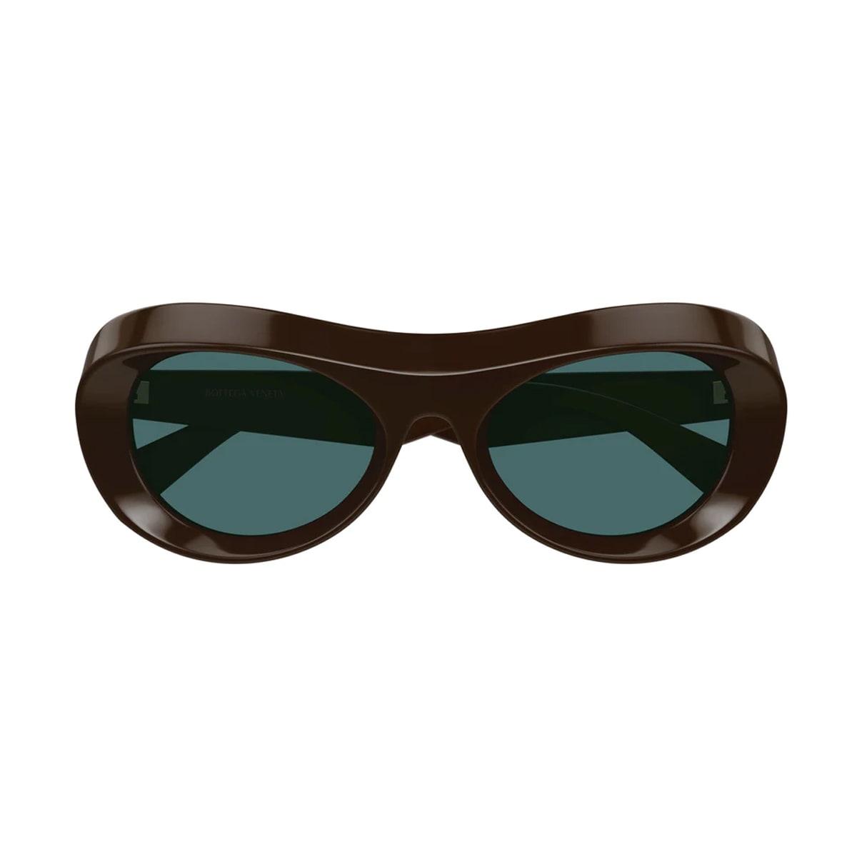 Shop Bottega Veneta Bv1284s Linea New Classic 004 Sunglasses In Marrone
