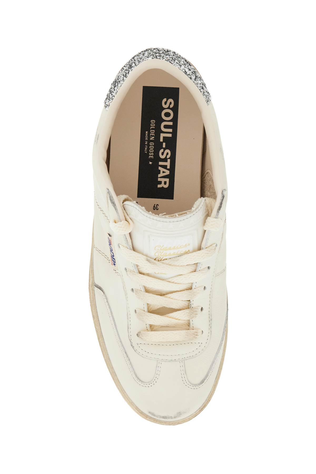 Shop Golden Goose Soul-star Sne In White/silver (white)