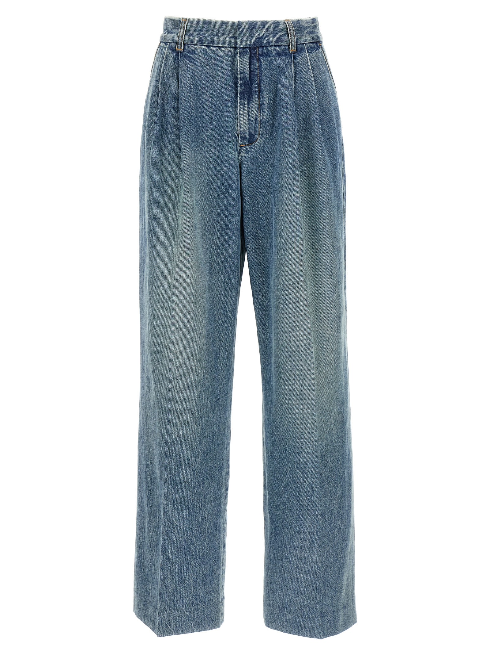 Shop Zimmermann Illustration Denim Jeans In Light Blue