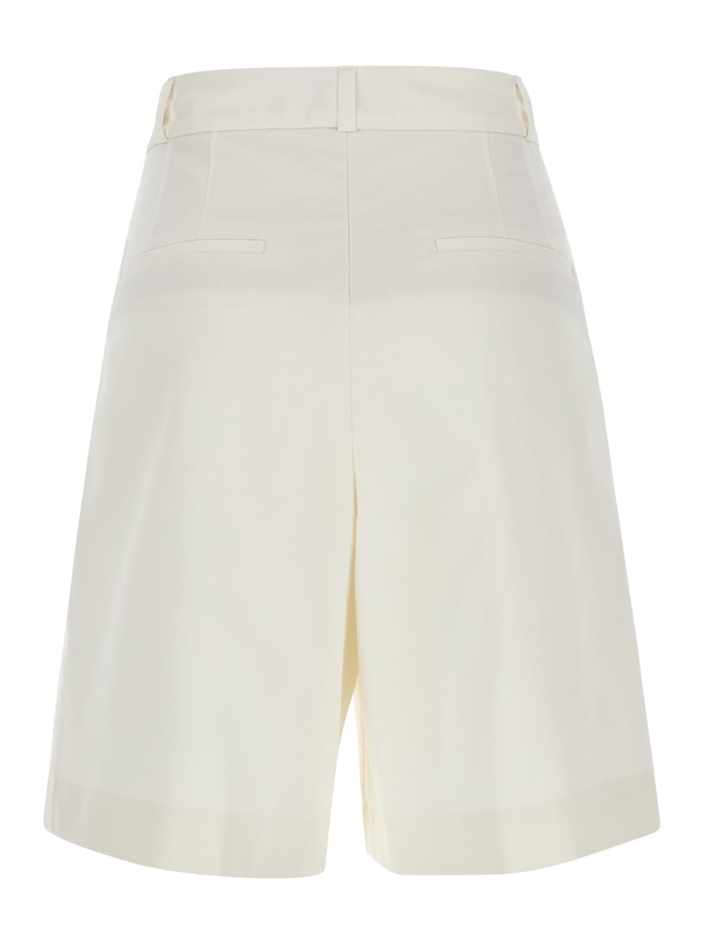 Shop Rohe White Tailored Shorts In Wool Woman