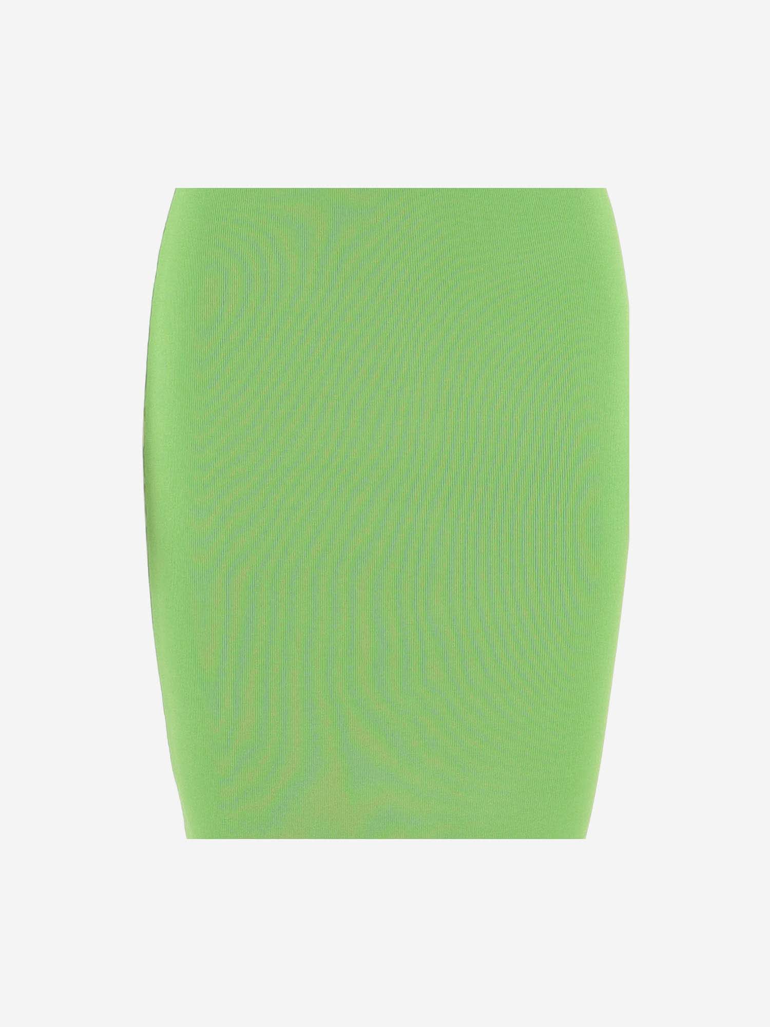 Shop Michael Kors Viscose Blend Longuette Dress  In Green
