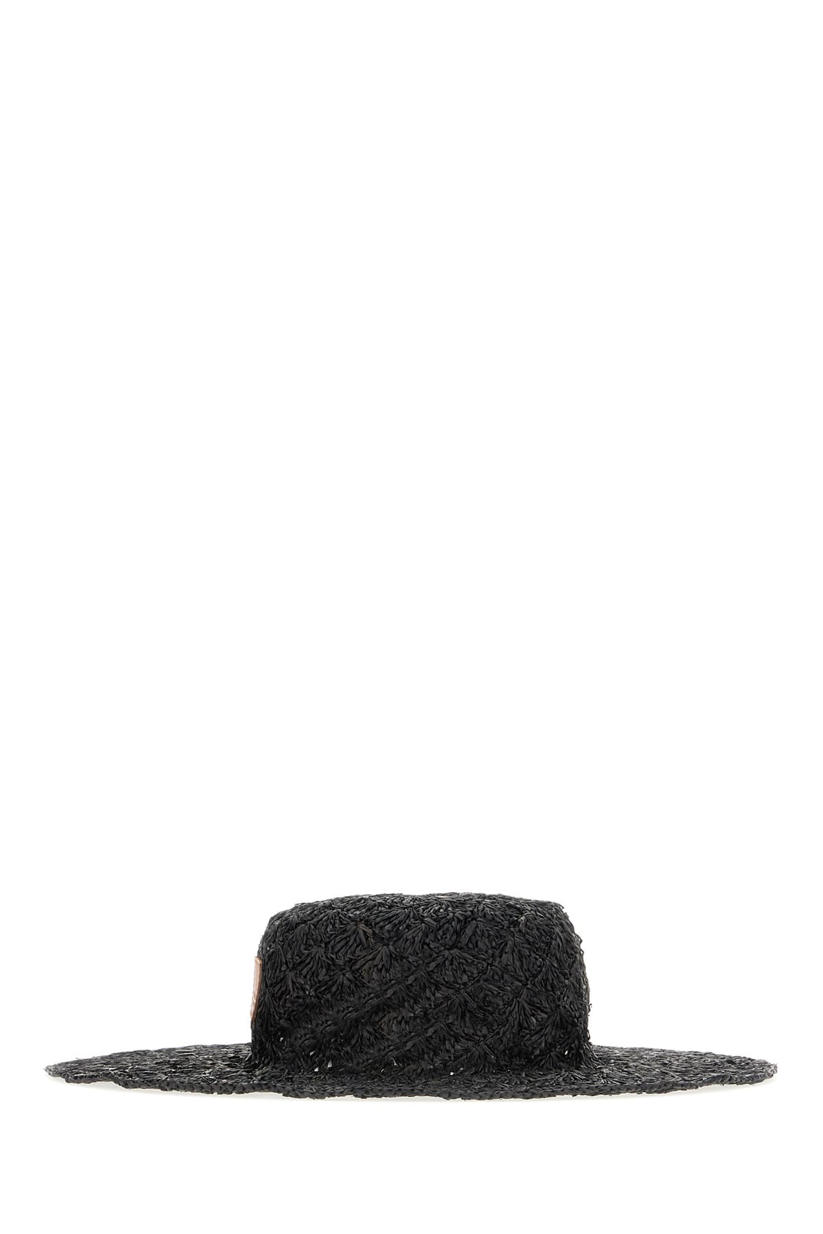 Isabel Marant Black Raffia Hat In 01bk