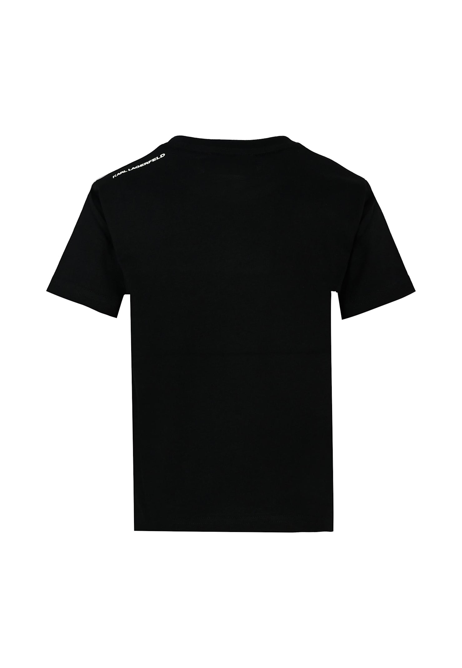 Karl Lagerfeld Black T-shirt For Boy With In Black