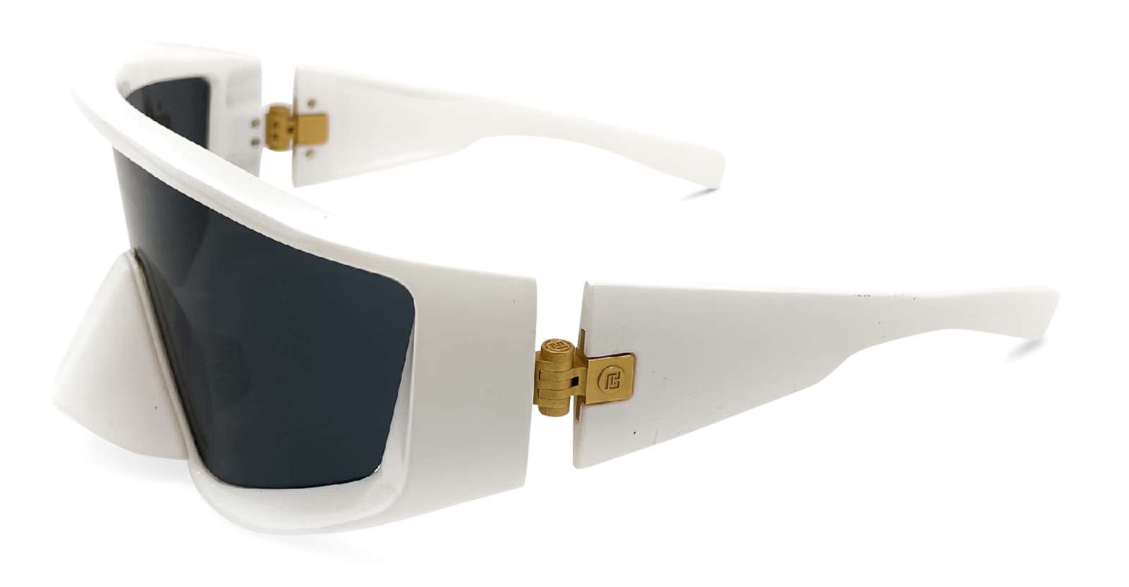 Shop Balmain Espion - White Sunglasses