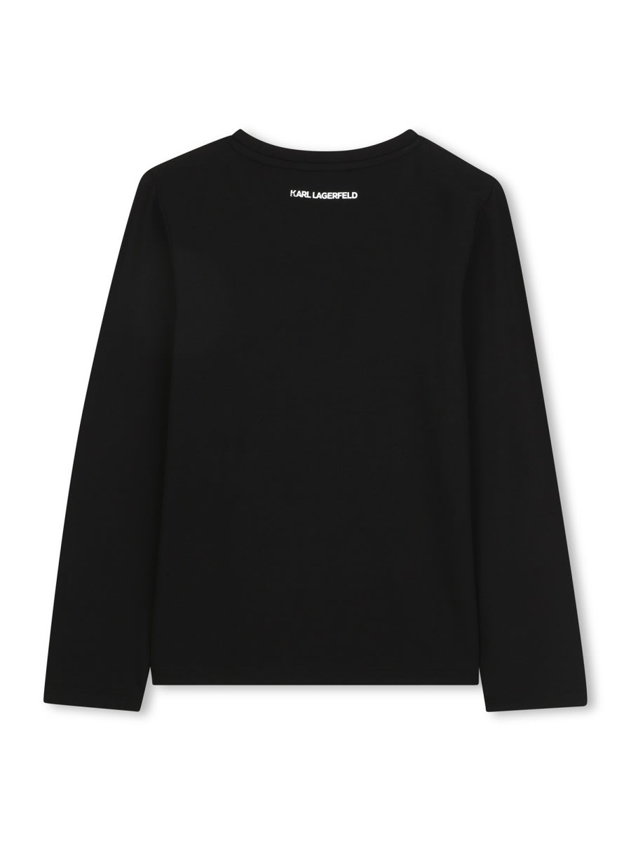 Karl Lagerfeld T-shirt With Logo In Black