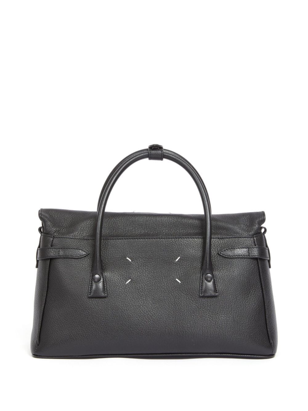 Shop Maison Margiela 5ac Handbag Est West In Black