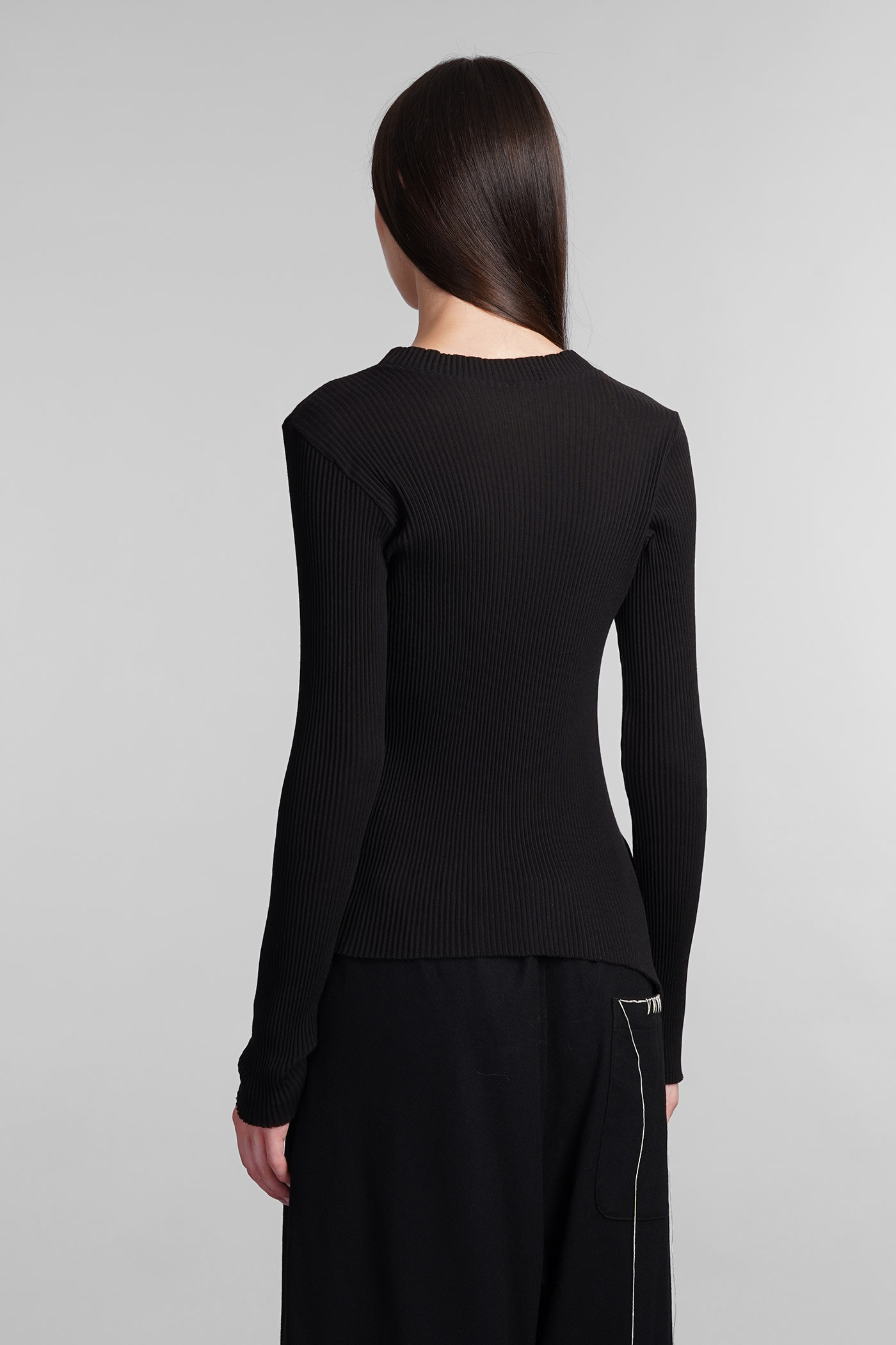 Shop Yohji Yamamoto Knitwear In Black Wool