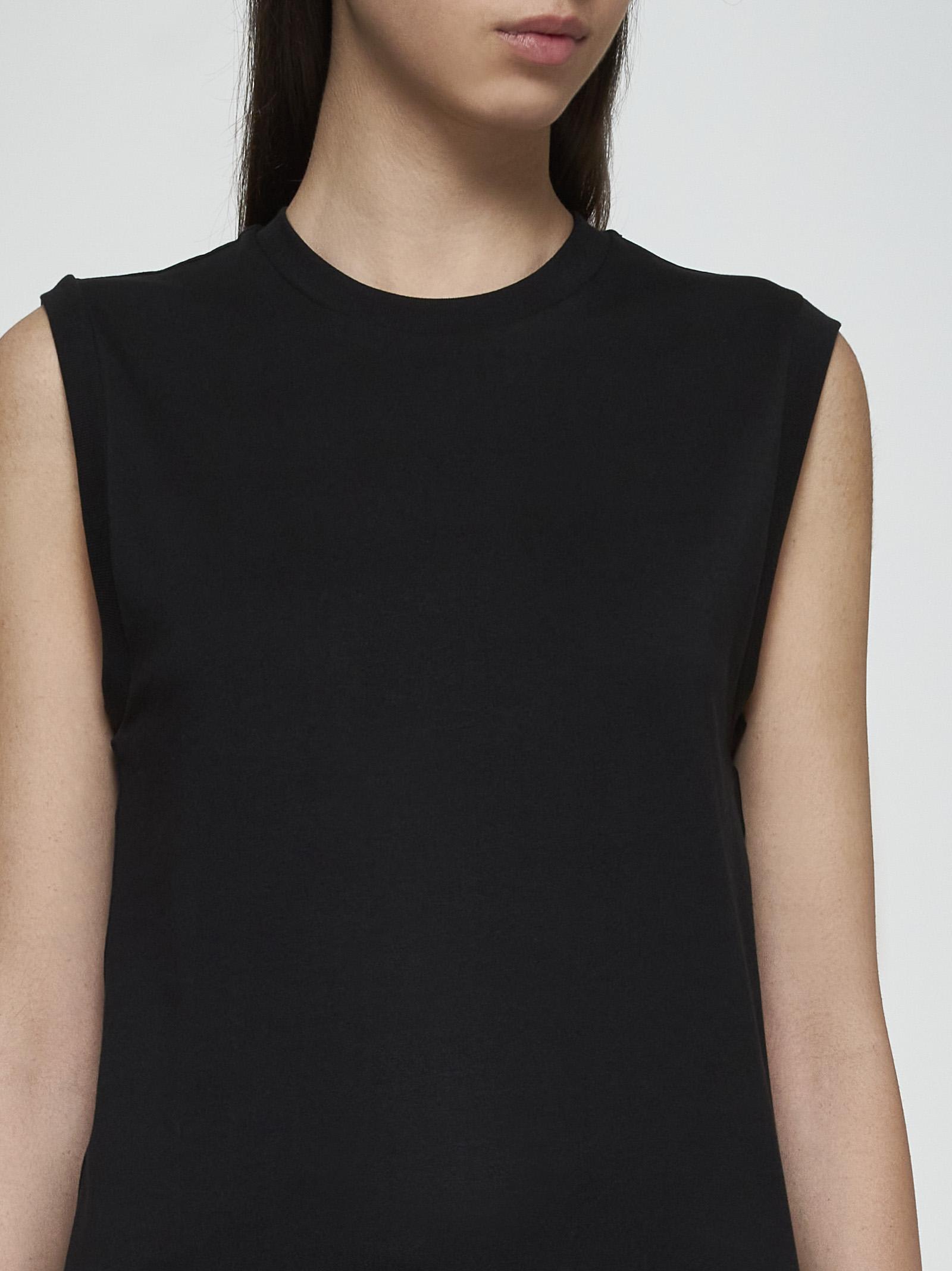 Shop Totême Cotton Top In Black