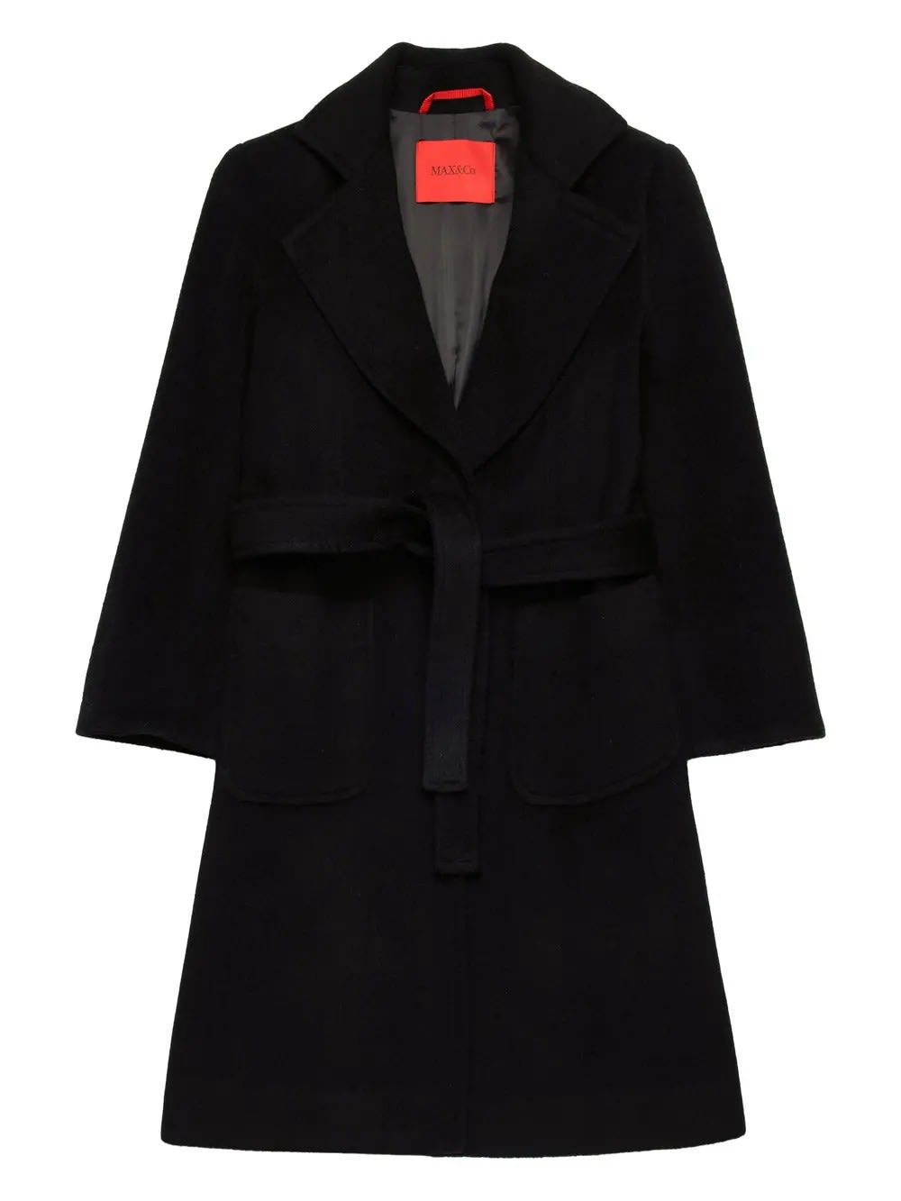 Shop Max&amp;co. Black Wool Runaway Coat