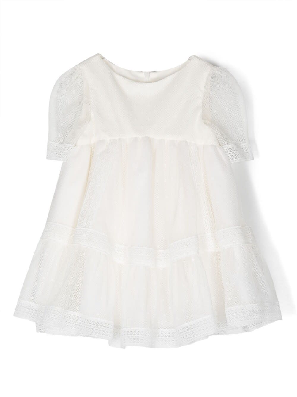 Shop Tartine Et Chocolat Dress With Embroidery In Beige