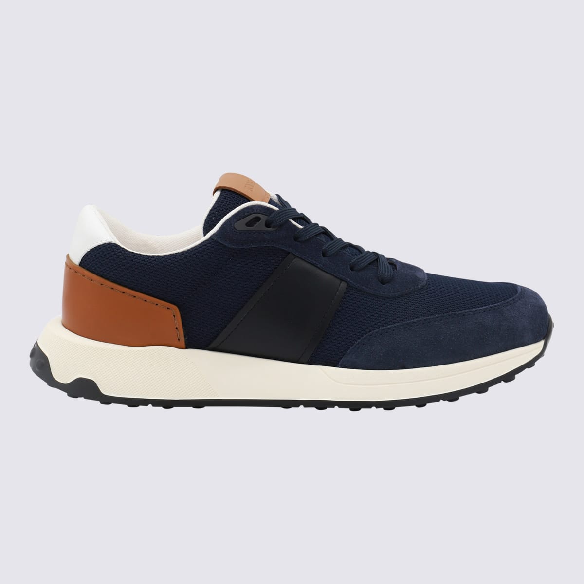 Shop Tod's Navy Blue Sneakers