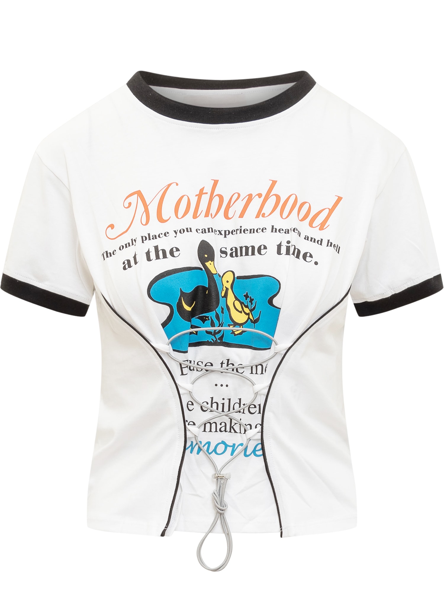 Shop Cormio Motherhood T-shirt In White
