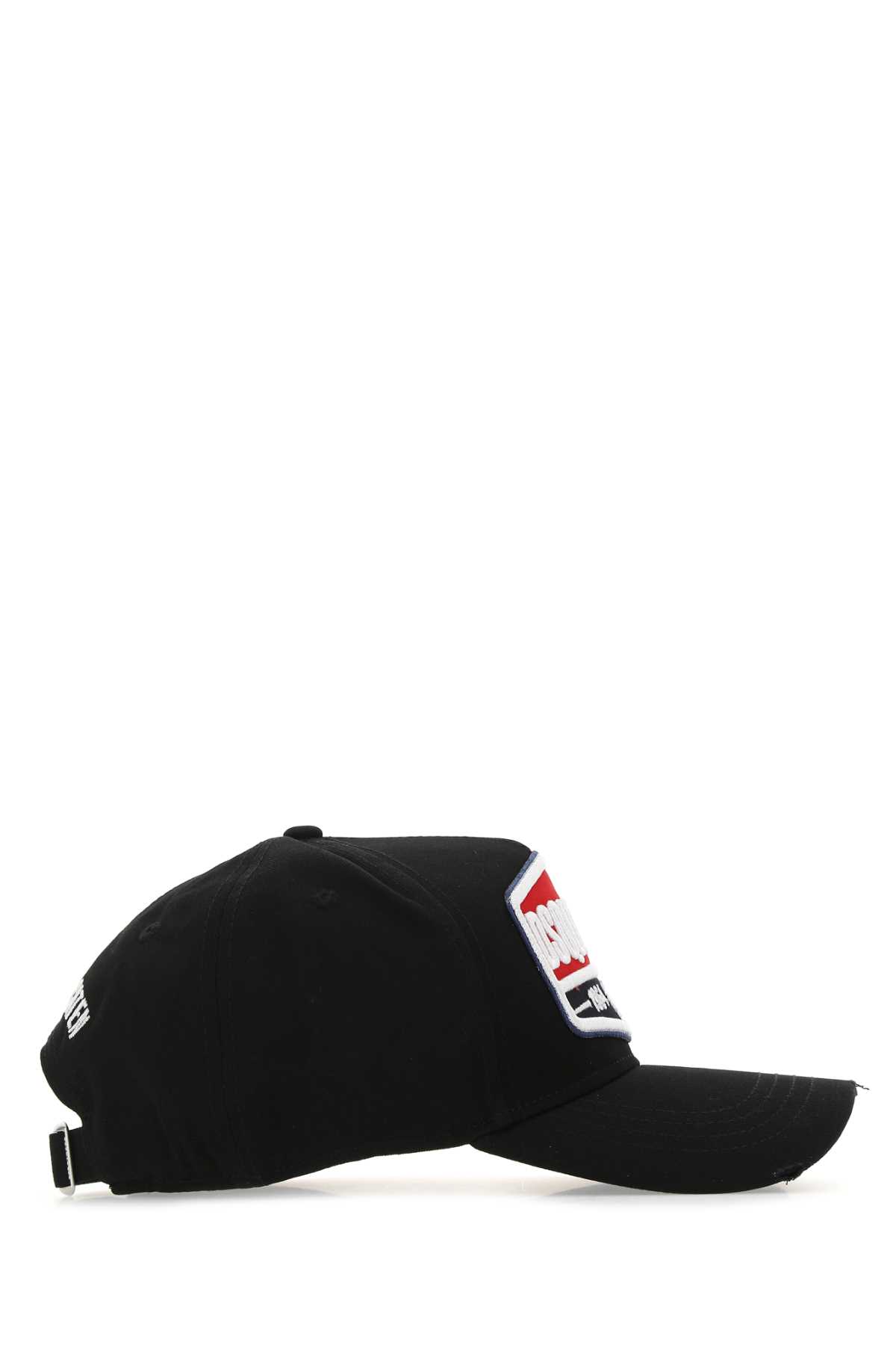 Dsquared2 Black Cotton Baseball Cap In Nero