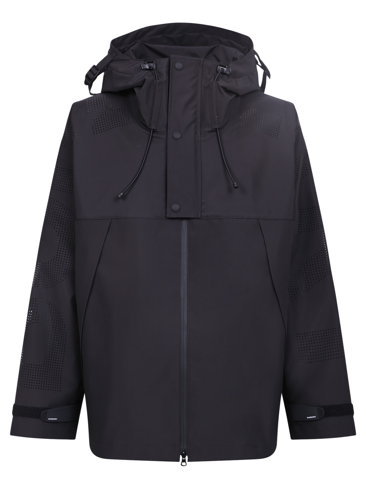Burberry Perforated Logo Hooded Jacket