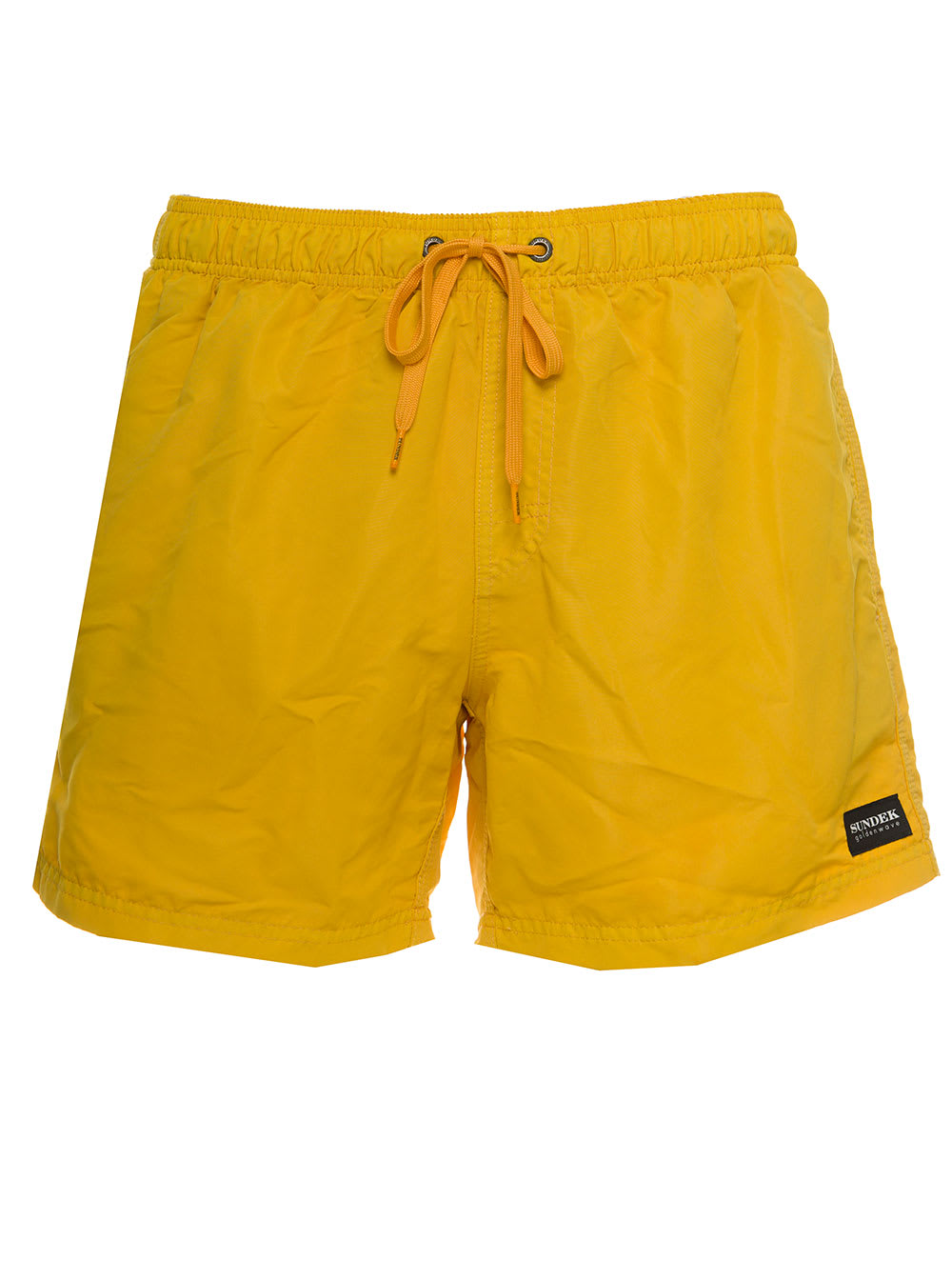 Sundek Mens Yellow Nylon Beach Shorts