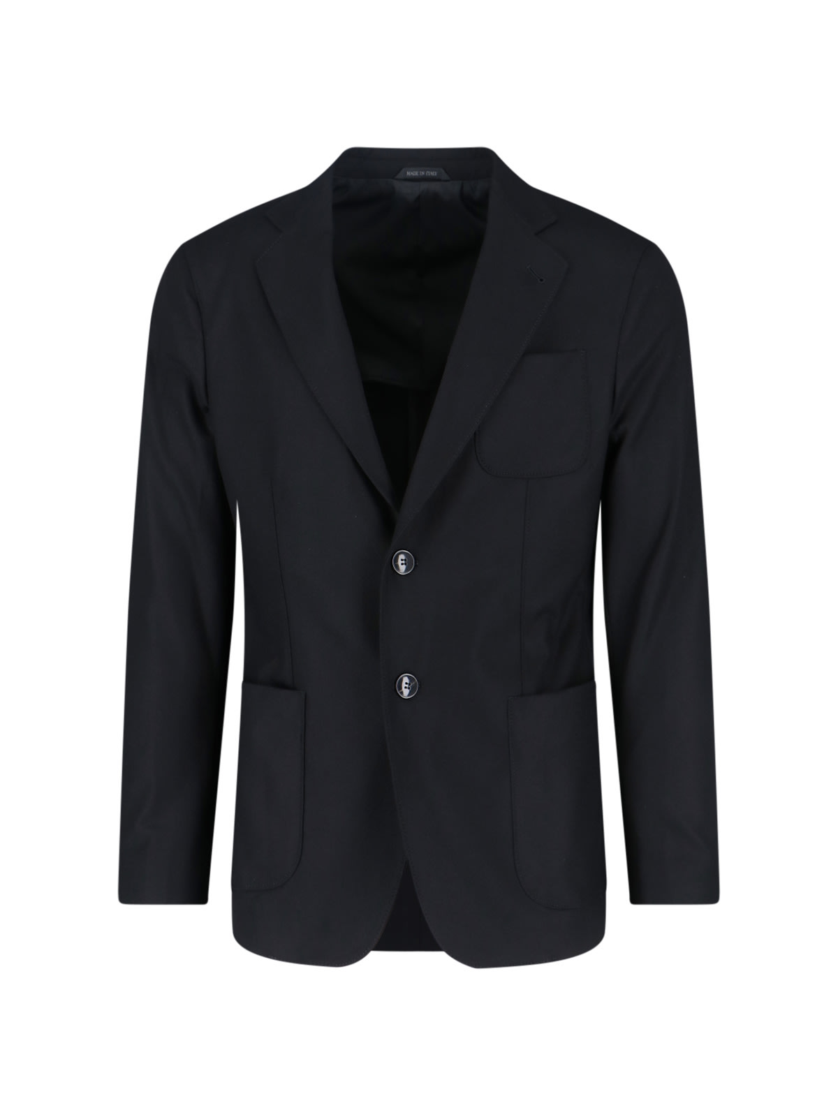Giorgio Armani Tailored Blazer With Notch Lapel Design In Black