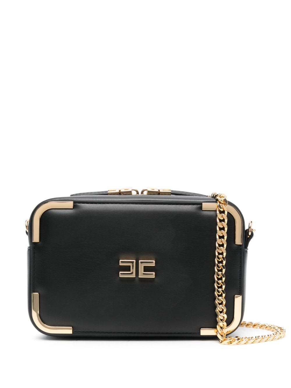 Shop Elisabetta Franchi Shoulder Bag In Black