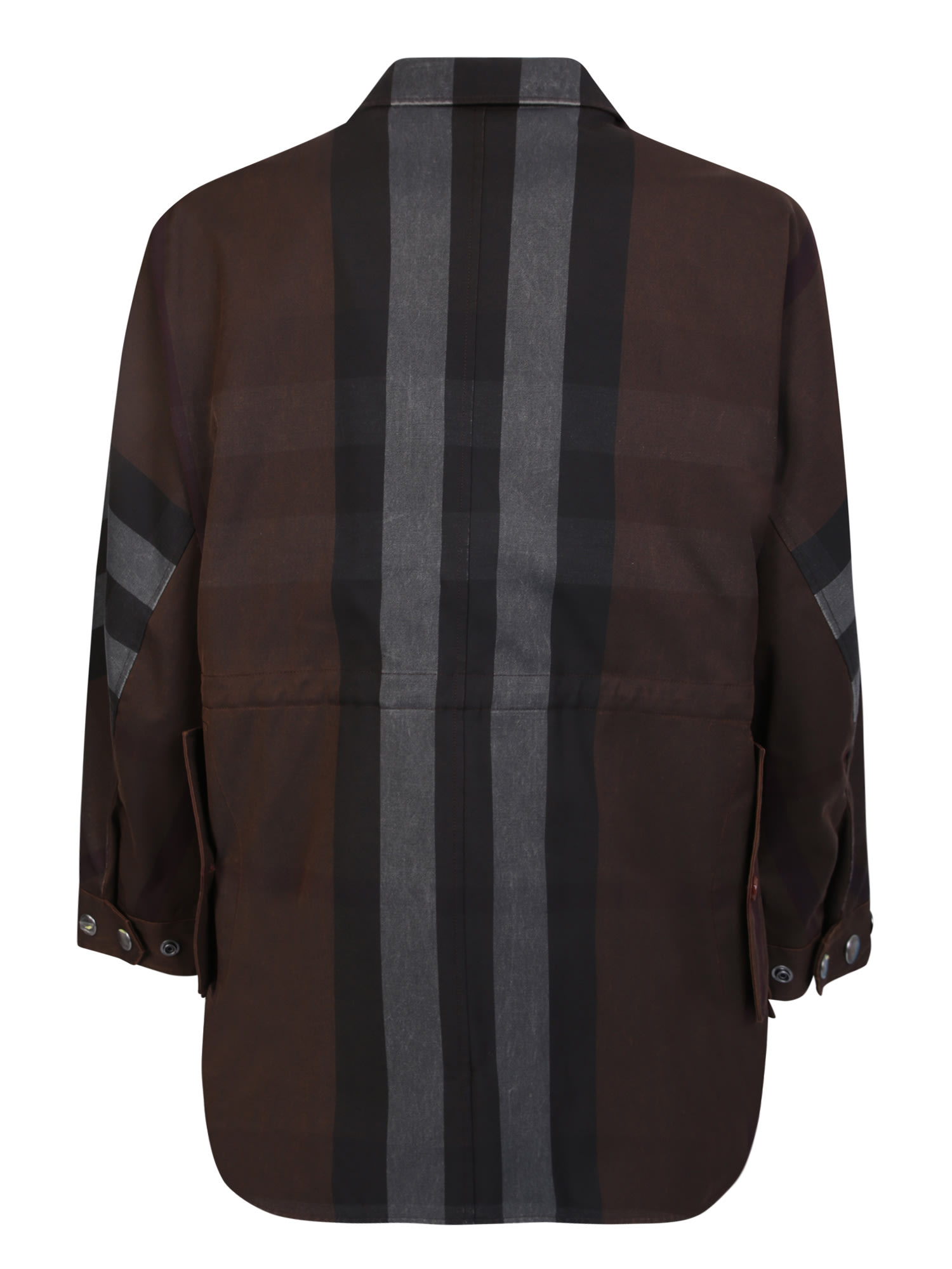 Shop Burberry Vintage Check Maxi Motif In Brown