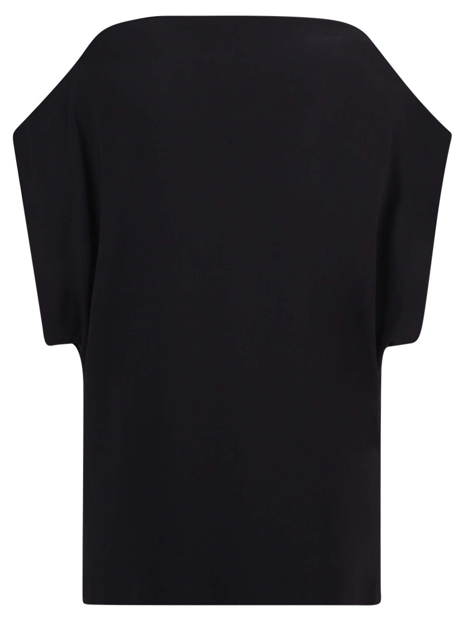 Shop Norma Kamali Relaxed Fit Blouse In Black