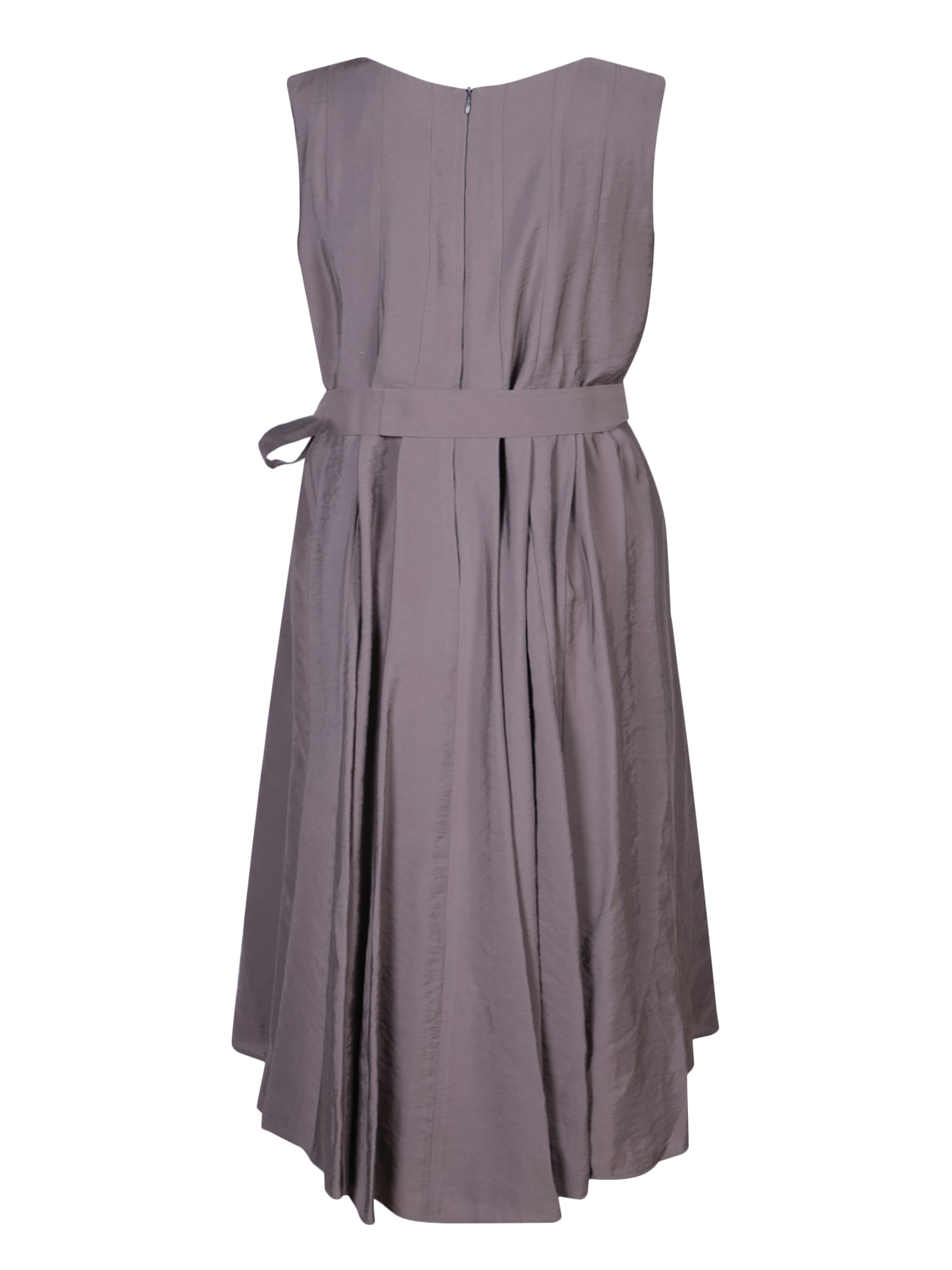 Shop Blanca Vita Lead Washed Viscose Midi Dress In Grey