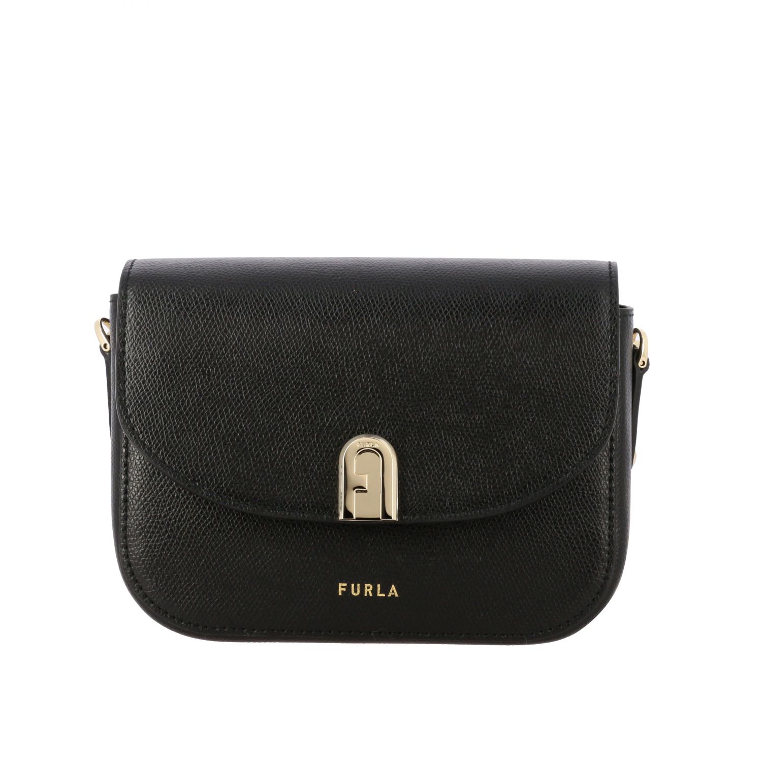 FURLA TEXTURED LEATHER SHOULDER BAG,11238393
