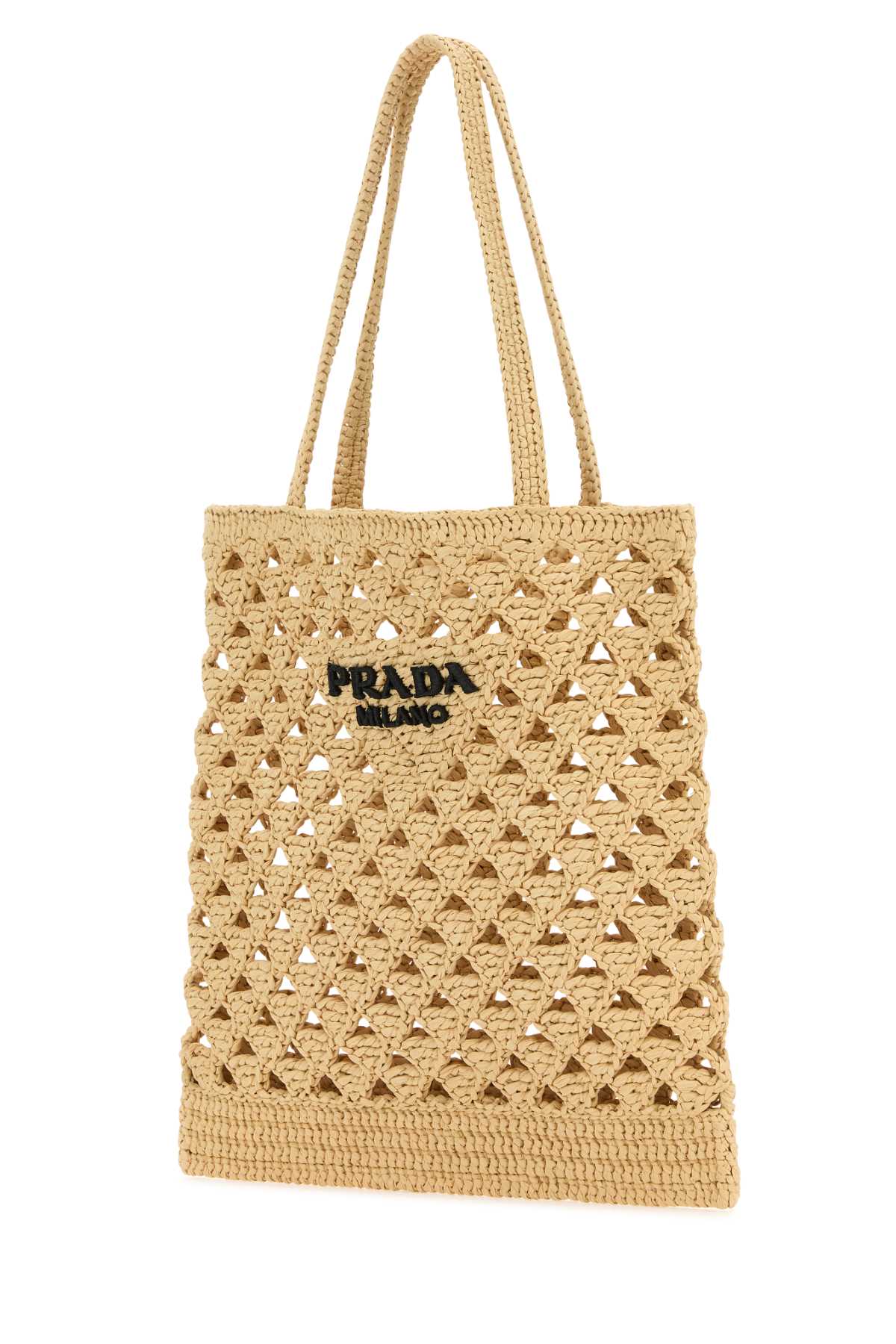 Shop Prada Straw Handbag In Naturale