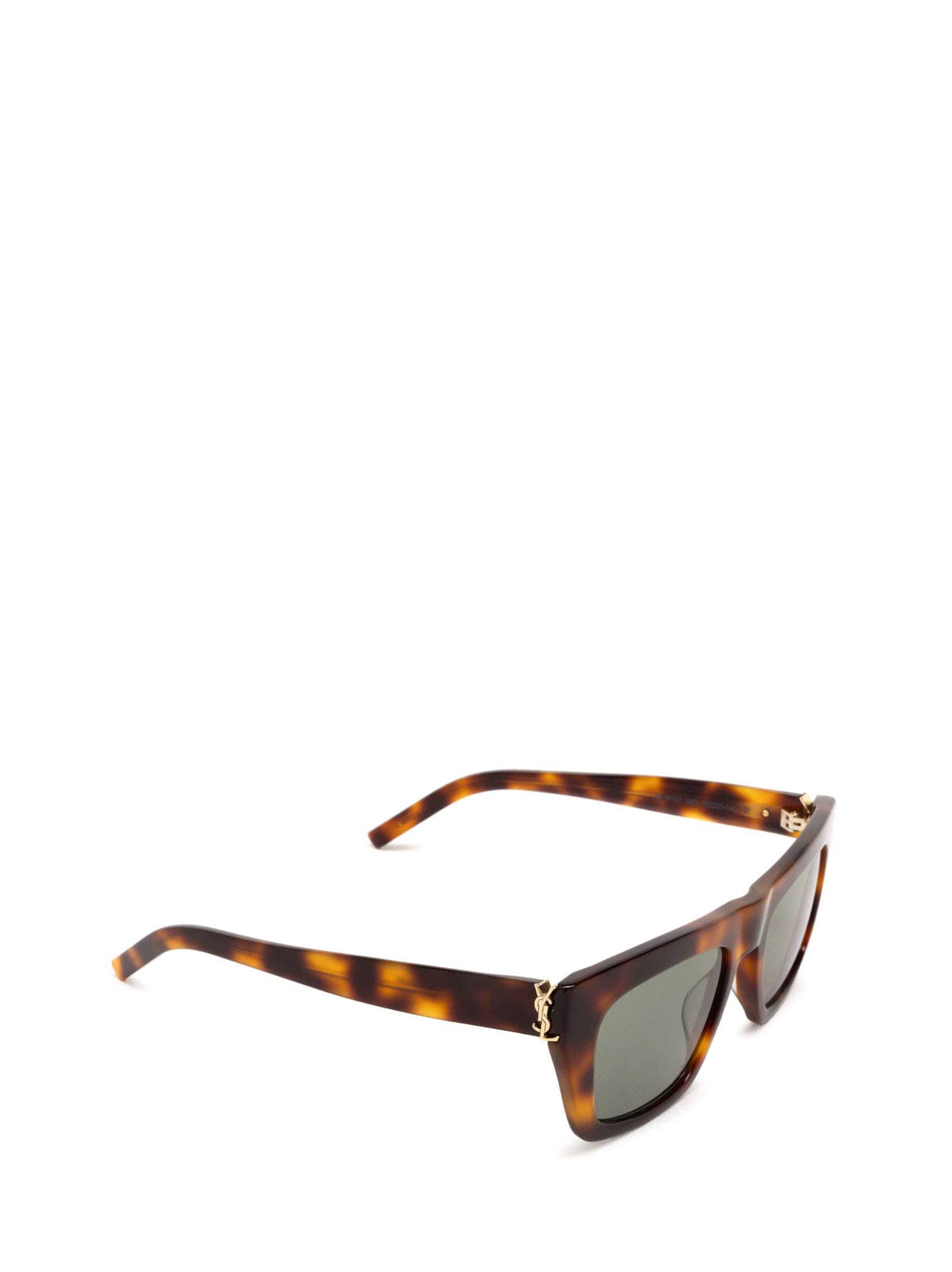 Shop Saint Laurent Sl M131 Havana Sunglasses
