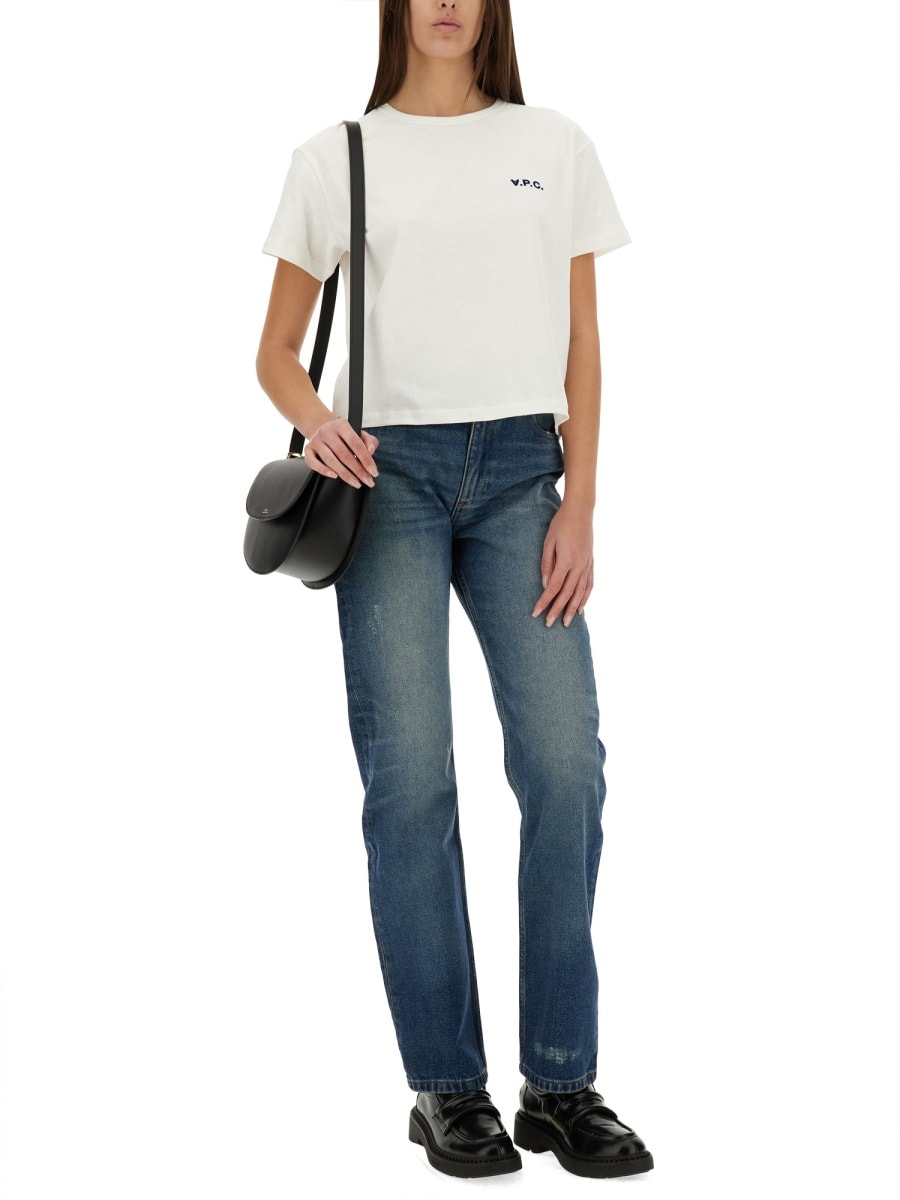 Apc A.p.c. Washed-effect Denim Jeans In Denim