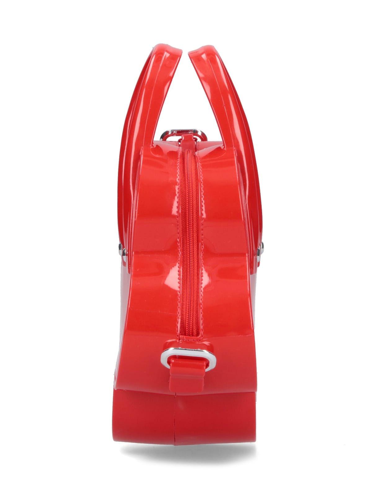 Comme Des Garçons Floral Shoulder Bag Detachable Strap In Red