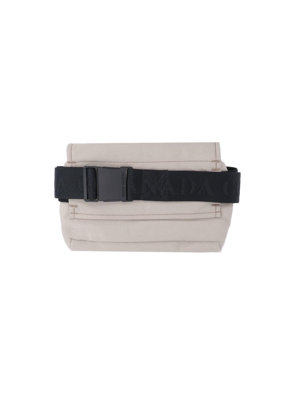 Shop Canada Goose Logo Mini Fanny Pack In Grigio