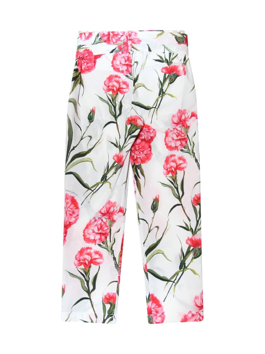 Dolce & Gabbana Carnation Pants In Multicolour