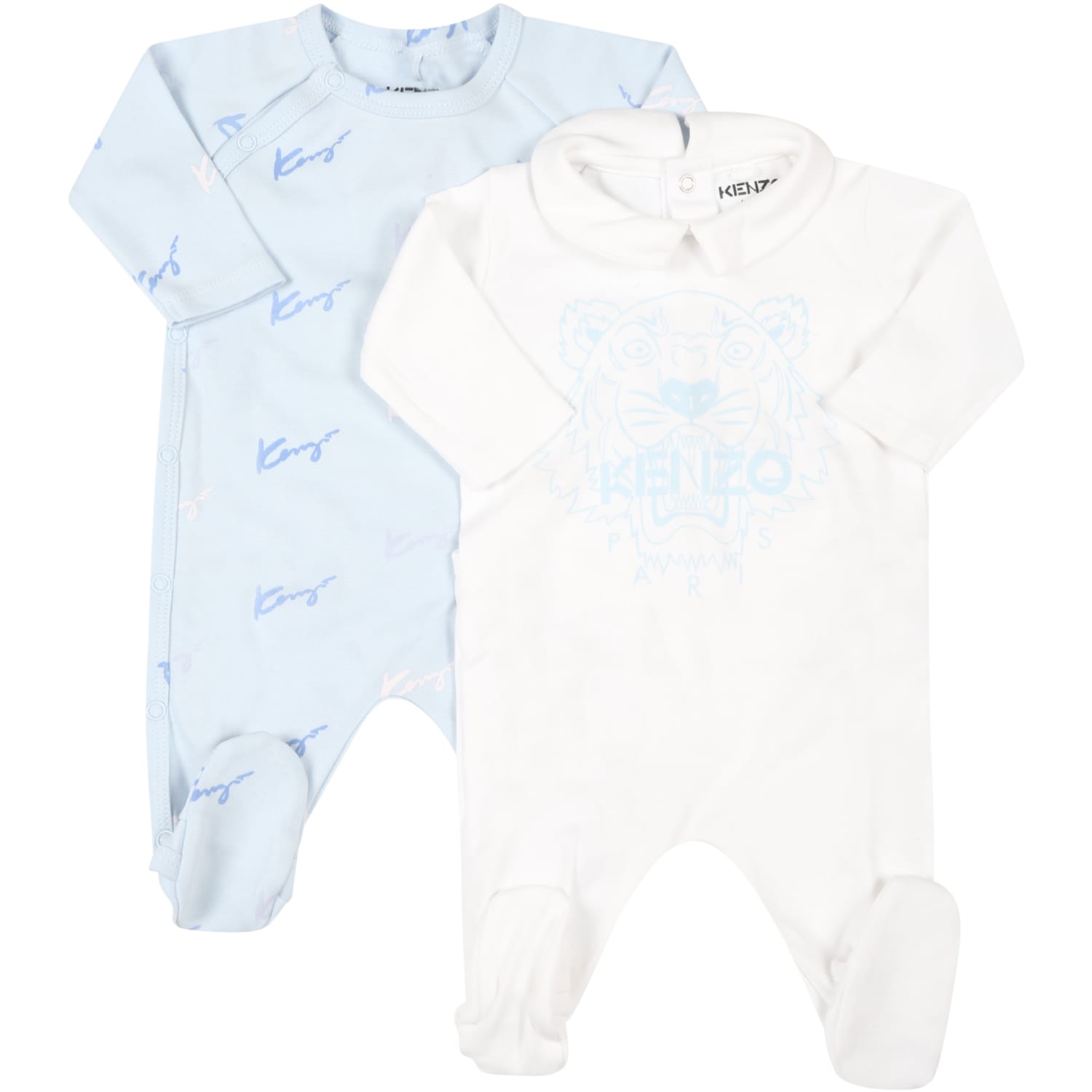 Kenzo Kids Multicolor Set For Baby Boy With Tiger