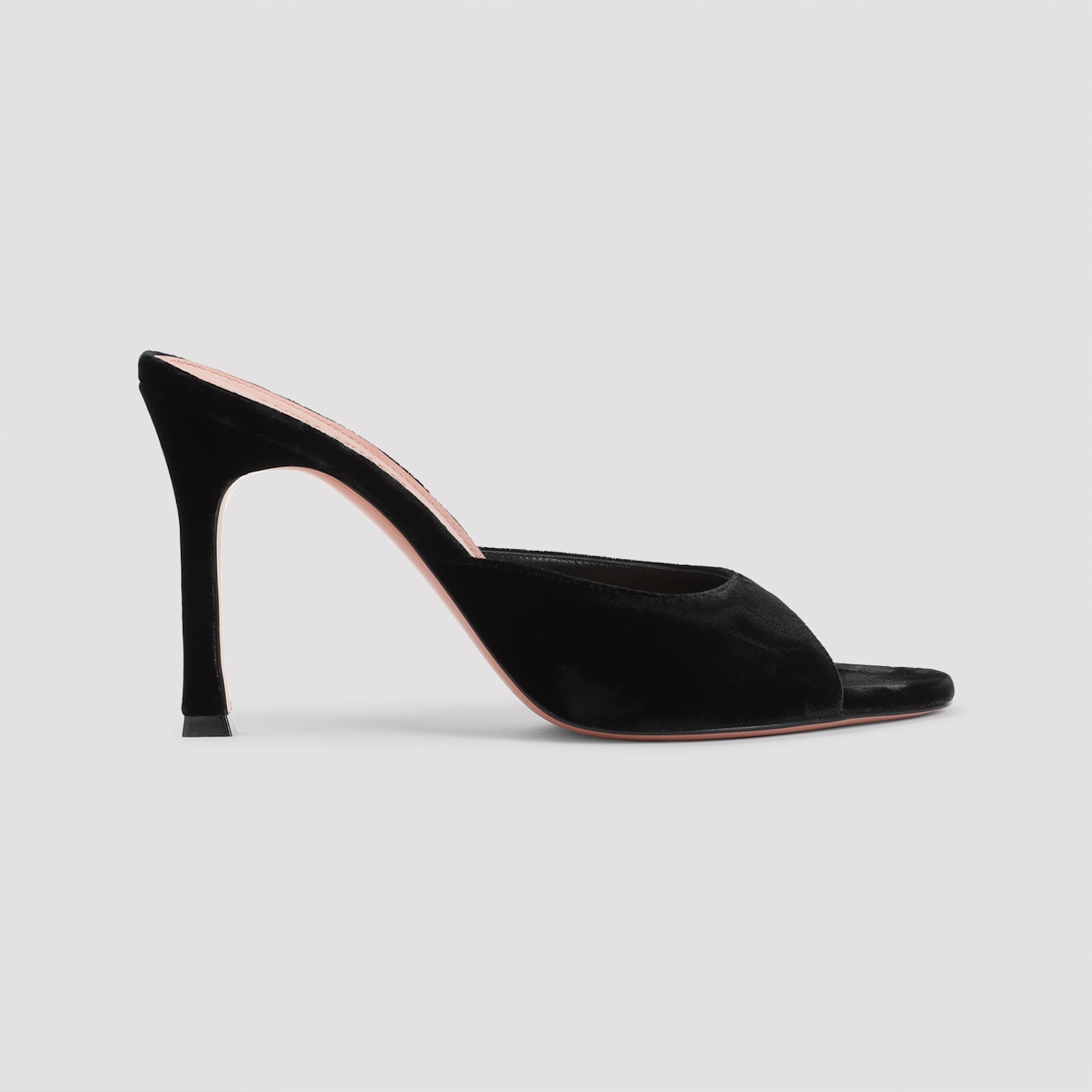 Amina Muaddi Alexa Slipper 95 In Black
