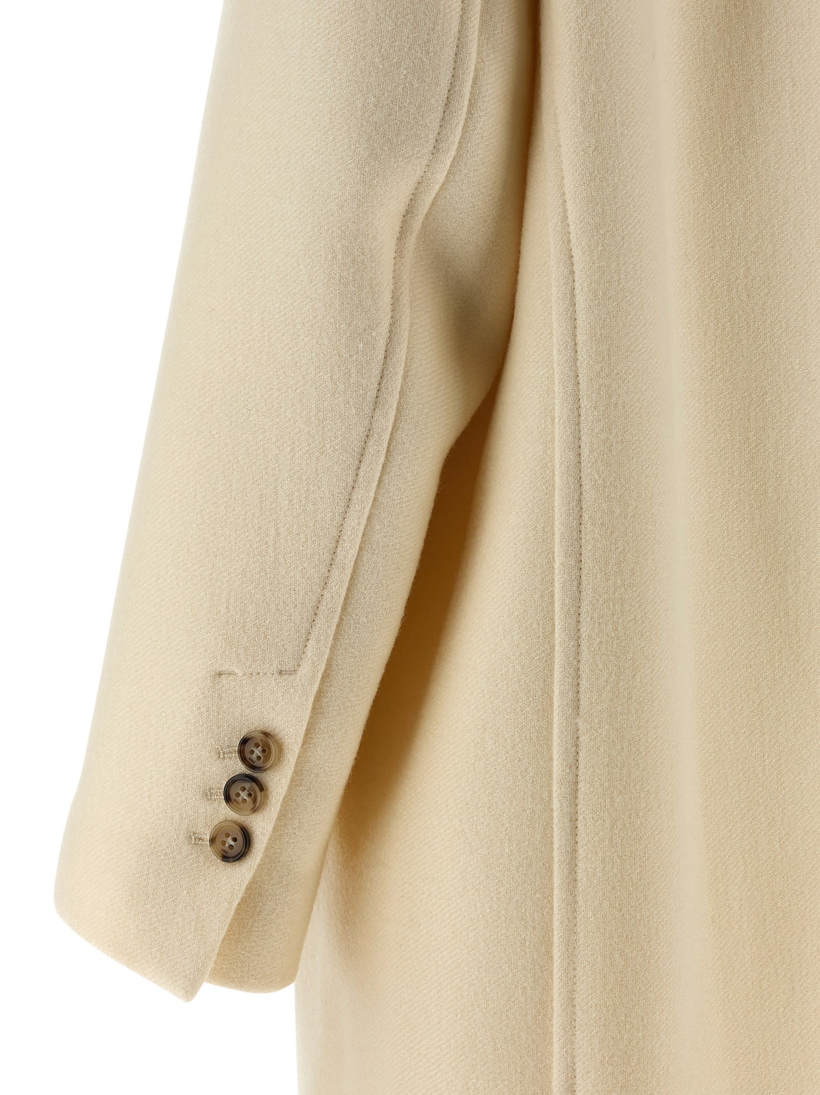 Ami Alexandre Mattiussi Double-breasted Coat Coats And Trench Coats White In Neutral