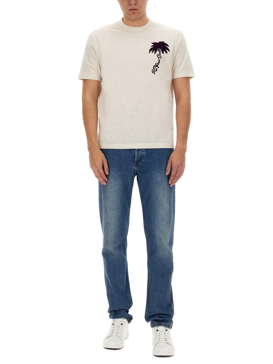 Ps By Paul Smith T-shirt With Logo Paul Smith In White
