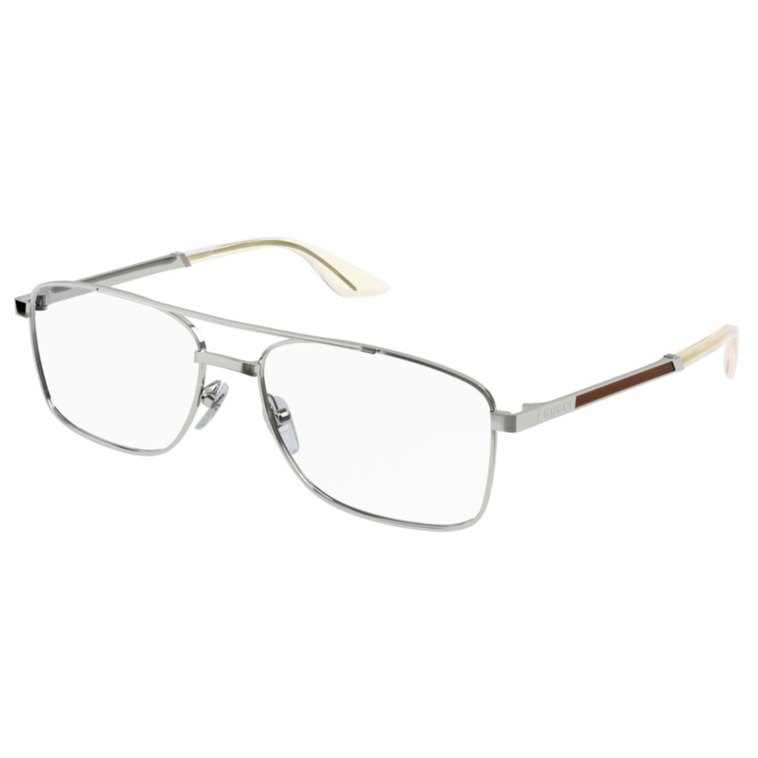 Gucci Eyewear Rectangle Frame Glasses In White