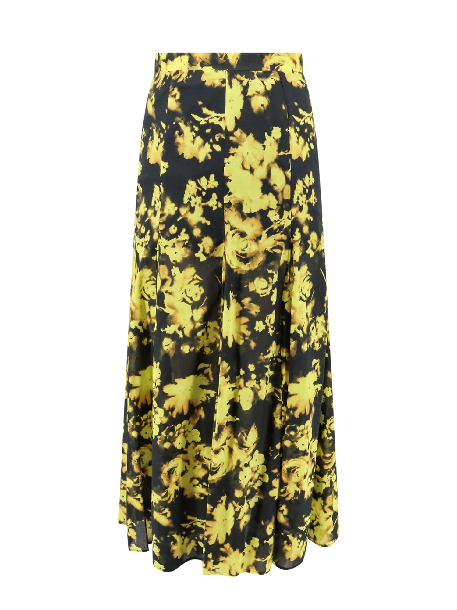 Shop Erika Cavallini Skirt In Yellow