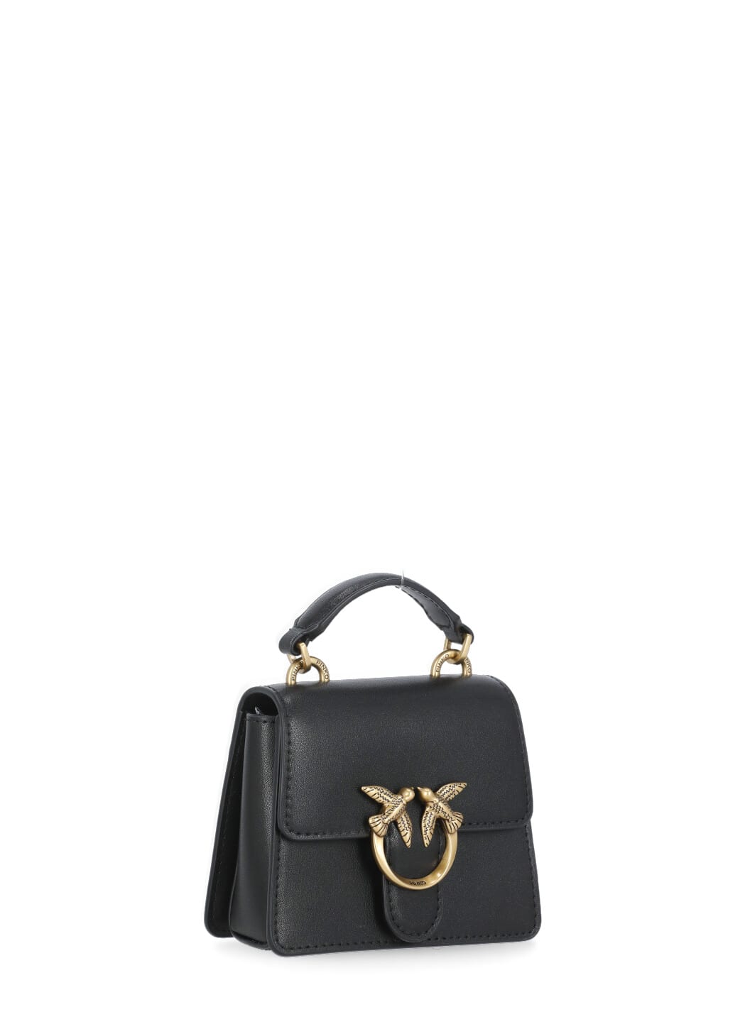 Pinko Love One Micro Handbag In Black